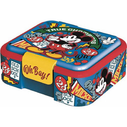 Stor Mickey Mouse True Champions Πλαστικό Παιδικό Δοχείο Φαγητού Πολύχρωμο