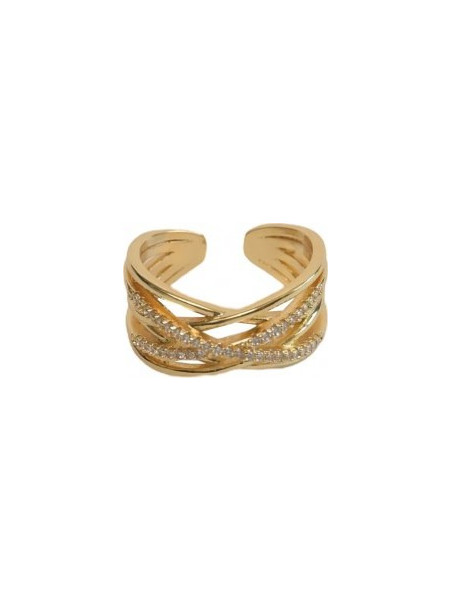 RO Accessories Γυναικείο Δαχτυλίδι Xρυσό R125
