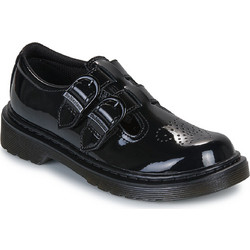 Dr. Martens Παιδικές Μπαλαρίνες Δερμάτινες με Ρυθμιζόμενο Λουράκι Μαύρες 31903001
