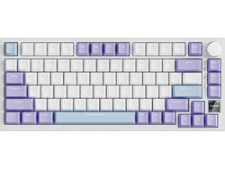 Ajazz AK820 Pro Ασύρματο Μηχανικό Gaming Πληκτρολόγιο TenKeyLess με Ajazz Flying Fish Διακόπτες RGB White Purple