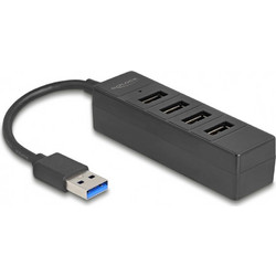 DeLOCK 64350 USB Hub 3.0 USB-A με 4 Θύρες USB-A