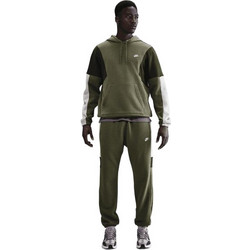 Nike Ανδρικό Σετ Φόρμας Fleece με Λάστιχο Χακί HV1165-222