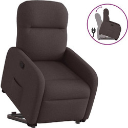 vidaXL Πολυθρόνα Relax με Υποπόδιο Ανακλινόμενη Καφέ 3302977