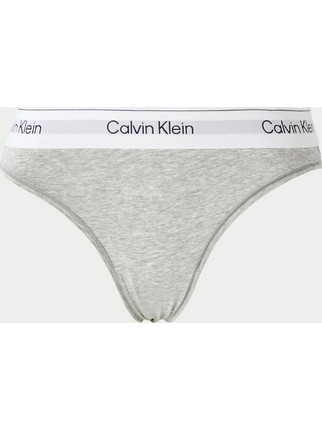 Calvin Klein Βαμβακερό Γυναικείο String Γκρι LV00QF8518-P7A