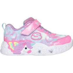 Skechers Παιδικά Sneakers με Φωτάκια Ροζ Γαλάζια 303064N-PKMT