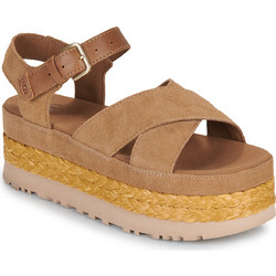 UGG Aubrey Καλοκαιρινές Γυναικείες Πλατφόρμες Ψηλές Ταμπά 1167471-CHE