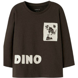 Name It Παιδικό T-Shirt Μακρυμάνικο Καφέ 13246596-RW2005