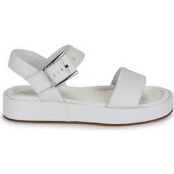 Clarks Alda Δερμάτινα Γυναικεία Σανδάλια Ανατομικά Λευκά 26176258