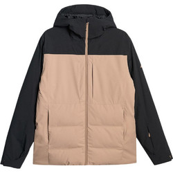 4F Ανδρικό Μπουφάν Χειμωνιάτικο Puffer Μπεζ 4FWAW25TTJAM0792-83S
