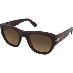 Persol PO0054S 24/M2 Γυναικεία Γυαλιά Ηλίου Τετράγωνα Κοκάλινα Καφέ με Καφέ Φακό