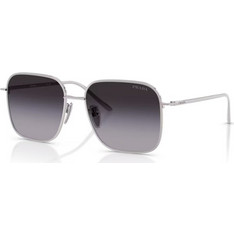 Prada PR54SD 1BC90A Γυναικεία Γυαλιά Ηλίου Aviator Μεταλλικά Ασημί με Μαύρο Φακό