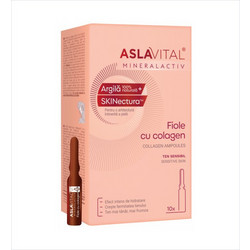 Gerovital Aslavital Ενυδατικό Serum Προσώπου για Σύσφιξη με Κολλαγόνο 10τμχ