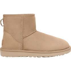 UGG Classic Mini II Γυναικεία Μποτάκια Suede Μπεζ με Γούνα 1016222-00E6