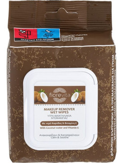 Fiorevita Coconut Water & Vitamin E Μαντηλάκια Ντεμακιγιάζ 30τμχ