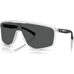 Arnette AN4360 276187 Ανδρικά Γυαλιά Ηλίου Μάσκα Κοκάλινα Λευκό Μαύρο με Μαύρο Φακό