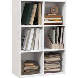HOMCOM Βιβλιοθήκη 65.5x30x97.5cm 836-369WT