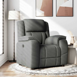 vidaXL Πολυθρόνα Relax Ανακλινόμενη Ανθρακί 4015701