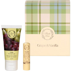 Fresh Line Grape Vanilla Hand Cream 50ml + Lip Balm 5.4gr