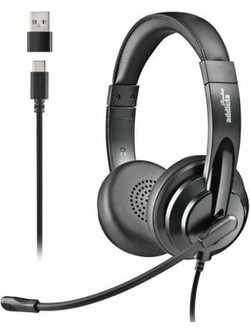 NGS VOX605USBC On Ear Ακουστικά Υπολογιστή με Μικρόφωνο & USB-C