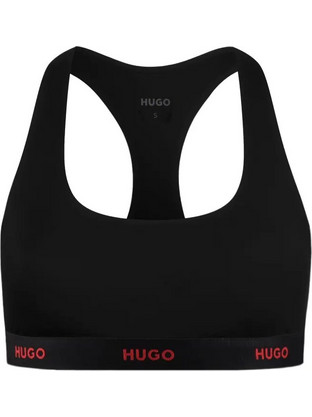 Hugo Boss Αθλητικό Μπουστάκι με Μέτρια Στήριξη Μαύρο 50557092-001
