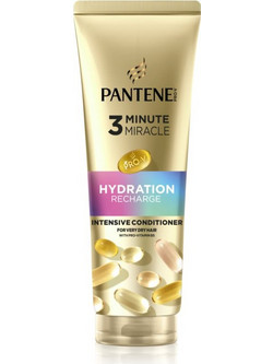 Pantene 3 Minute Miracle Hydration Recharge Conditioner για Επανόρθωση για Ξηρά Mαλλιά 220ml