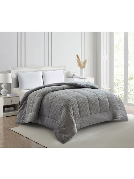 Liolios Home Κουβερτοπάπλωμα Υπέρδιπλο 220x240 Sahara Grey