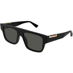 Gucci GG1960S 002 Ανδρικά Γυαλιά Ηλίου Τετράγωνα Κοκάλινα Μαύρα με Γκρι Φακό