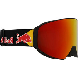 Red Bull Spect Jamm Μάσκα Σκι & Snowboard Ενηλίκων Μαύρη με Φακό Καθρέπτη Πορτοκαλί