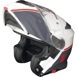 Str Balance White Grey Red Κράνος Μηχανής Flip-Up 1650gr