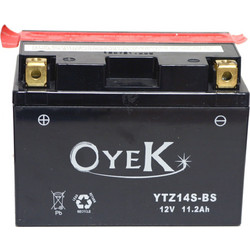 Oyek Μπαταρία Μοτοσυκλέτας YTZ14S-BS 11.2Ah