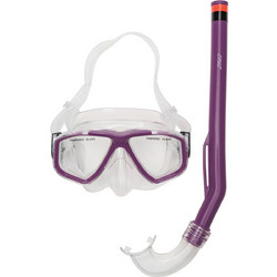 Cruz Flamenco Beach Μάσκα Θαλάσσης με Αναπνευστήρα 4078 Μωβ