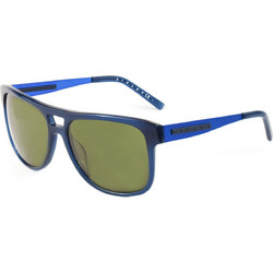 Sisley SY62102 Ανδρικά Γυαλιά Ηλίου Τετράγωνα Κοκάλινα Μπλε με Πράσινο Φακό