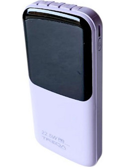 Treqa TR-971 Power Bank 10000mAh 22.5W με Θύρα USB-A & Θύρα USB-C Power Delivery Lilac