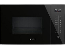 Smeg FMI125N Εντοιχιζόμενος Φούρνος Μικροκυμάτων με Grill 26lt Μαύρος