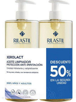 Rilastil Xerolact Λάδι Καθαρισμού 2x1lt