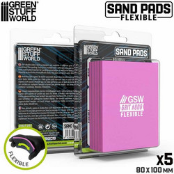 Green Stuff World Rigid Sanding Pads 800 Grit Pink
