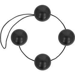 Ohmama Anal Beads Πρωκτικές Μπίλιες Μαύρες 170gr