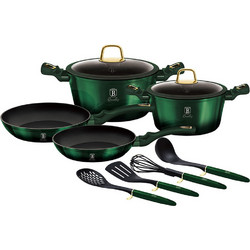 Berlinger Haus Metallic Collection Σετ Μαγειρικά Σκεύη Αλουμινίου με Αντικολλητική Επίστρωση Μαρμάρου 8τμχ BH-7039