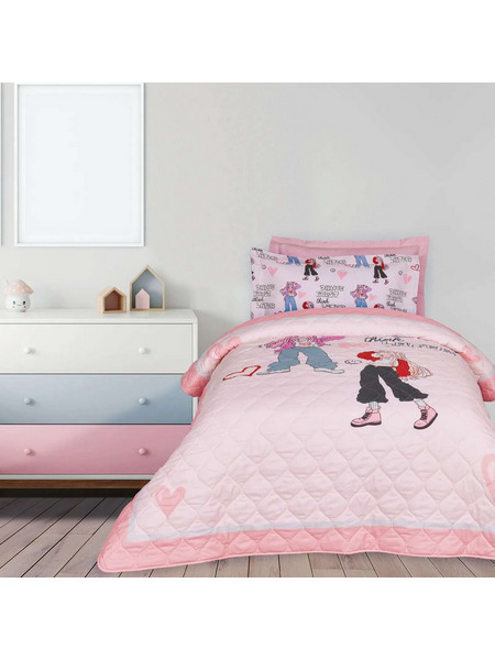 Das Home Παιδικό Κουβερλί Μονό Microfiber 160x220 4940 Ροζ