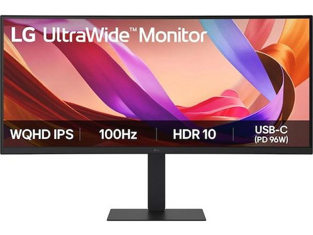 LG 34U650A-B Ultrawide IPS HDR Curved Monitor 34" 3440x1440 QHD 100Hz 5ms