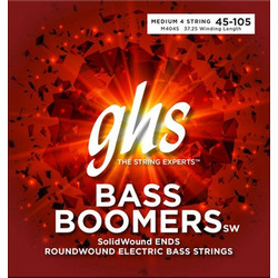 GHS Boomers 3045M Σετ 4 Χορδές Ηλεκτρικού Μπάσου Nickel Plated Steel 45-105" Medium Tension