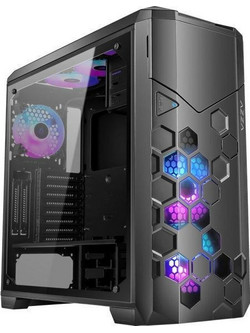 Azza Storm 6000 Black Gaming Full Tower Κουτί Υπολογιστή RGB με Πλαϊνό Παράθυρο