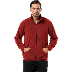 Bodymove Ανδρική Ζακέτα Fleece με Φερμουάρ Μπορντό 575-7