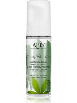 Apis Natural Cosmetics Cannabis Home Ενυδατικός Αφρός Καθαρισμού Προσώπου 150ml
