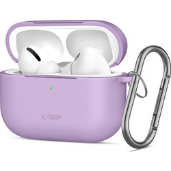 Tech-Protect Θήκη Σιλικόνης με Γάντζο για Apple AirPods Pro 3 Μωβ