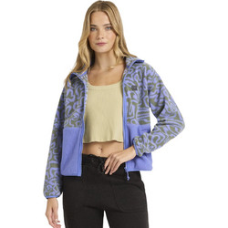 Billabong Rock Jetty Γυναικεία Ζακέτα Fleece Κοντή με Φερμουάρ Λιλά 24B483503-IRS