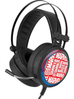 Marvel Gaming Headset Over Ear Black