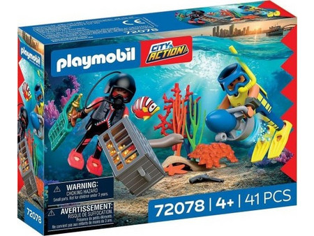 Playmobil City Action Υποβρύχια Επιχείρηση Αστυνομίας για 4+ Ετών 72078