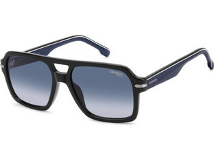 Carrera CA377/S D51/08 Ανδρικά Γυαλιά Ηλίου Aviator Κοκάλινα Μαύρα με Μπλε Φακό