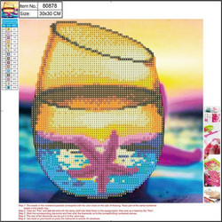 Centrum Sea Star Καμβάς Diamond Painting Kit 30x30cm 80878